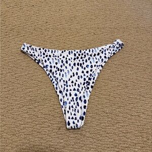 SHEIN Blue and White Bikini Bottom